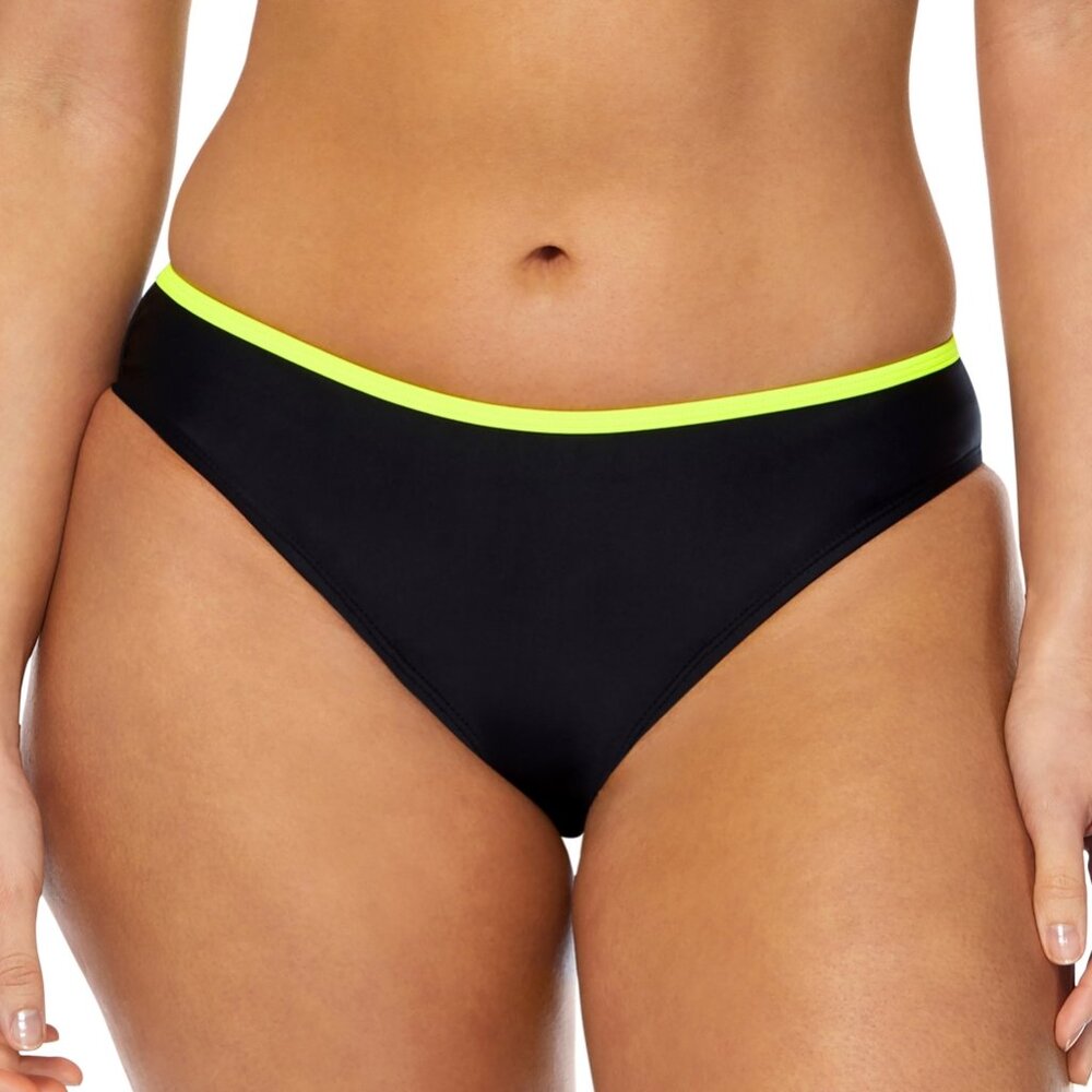 Reebok Contrast-Trim Hipster Bikini Bottoms